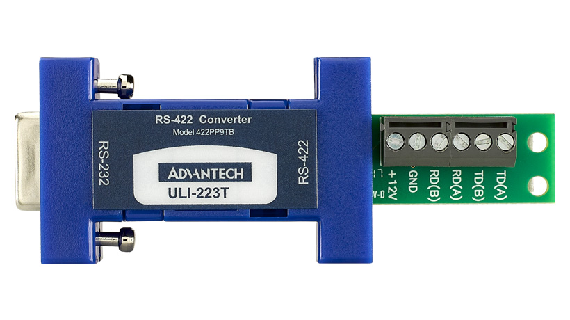 ULI-223T - RS-232 (DB9 Female) to RS-422 (Terminal Block) Converter, Port Powered